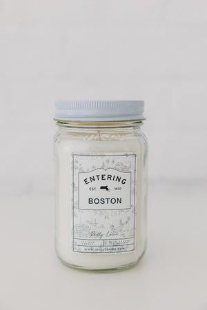 Now Entering: Boston Candle Label